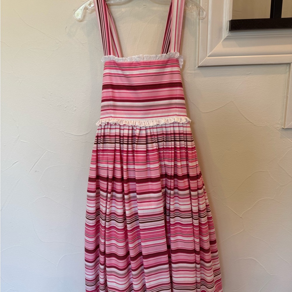 Helena & Harry IV Pink Striped Sleeveless Dress